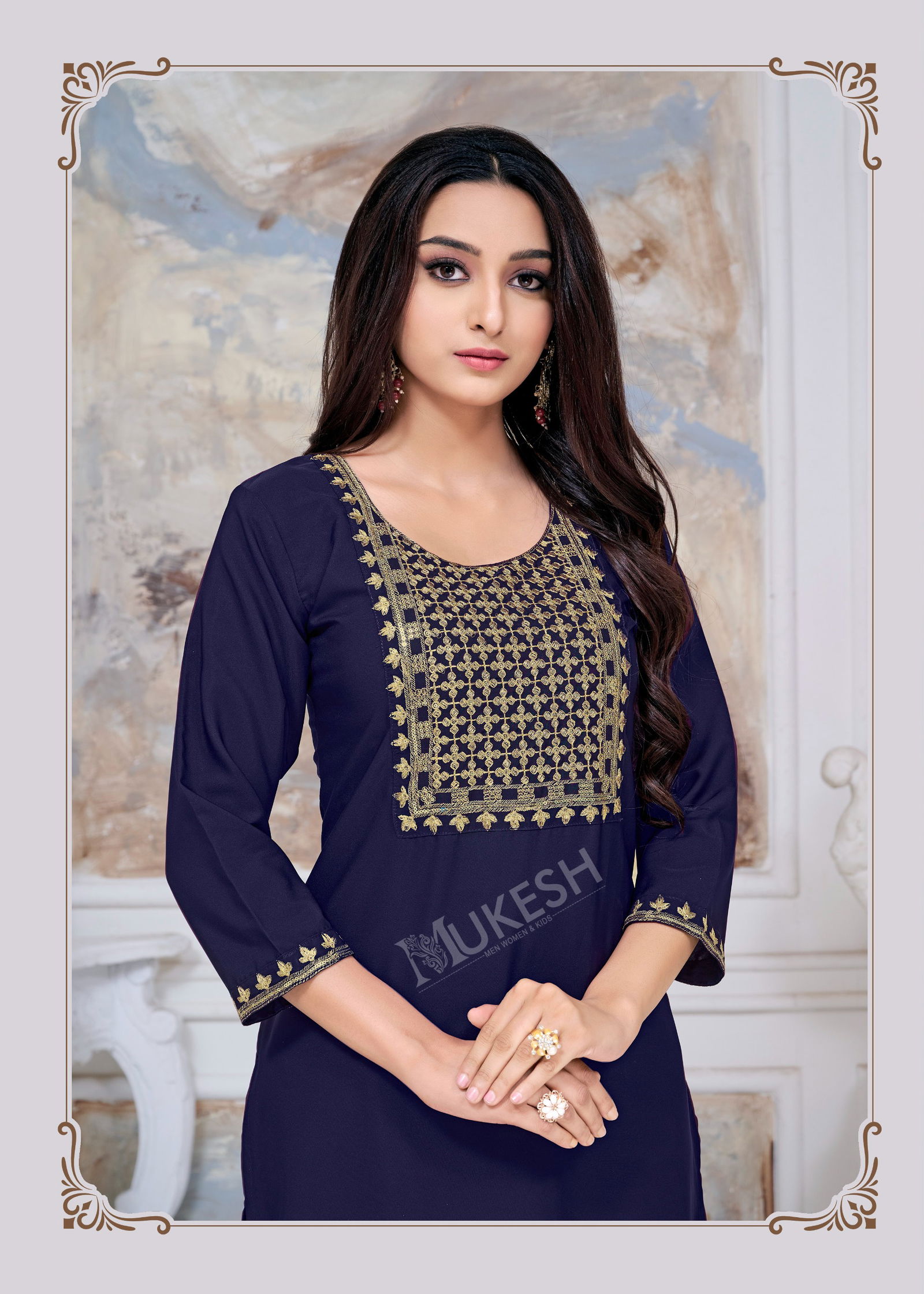 Ankita By Banwery Rayon Embroidery Kurti Wholesale Clothing Suppliers In India